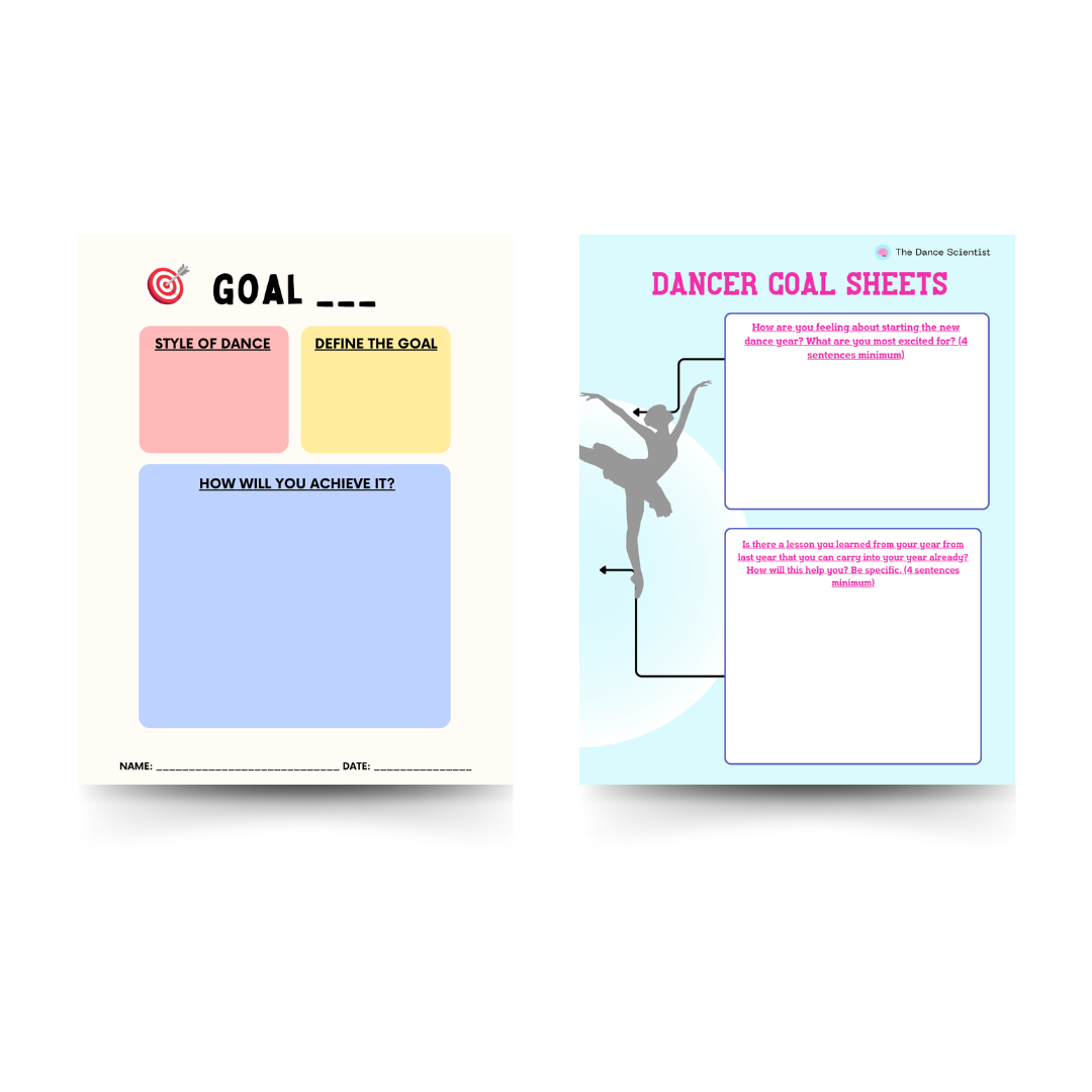 Dancer Goal Sheets